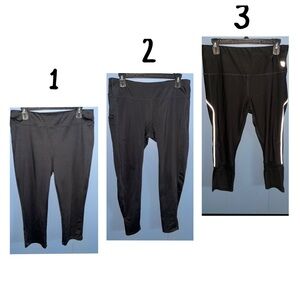 🔴3 for $3 Large Leggings•L•Black• #1:BCG #2:Nike Dri-Fit #3:hind